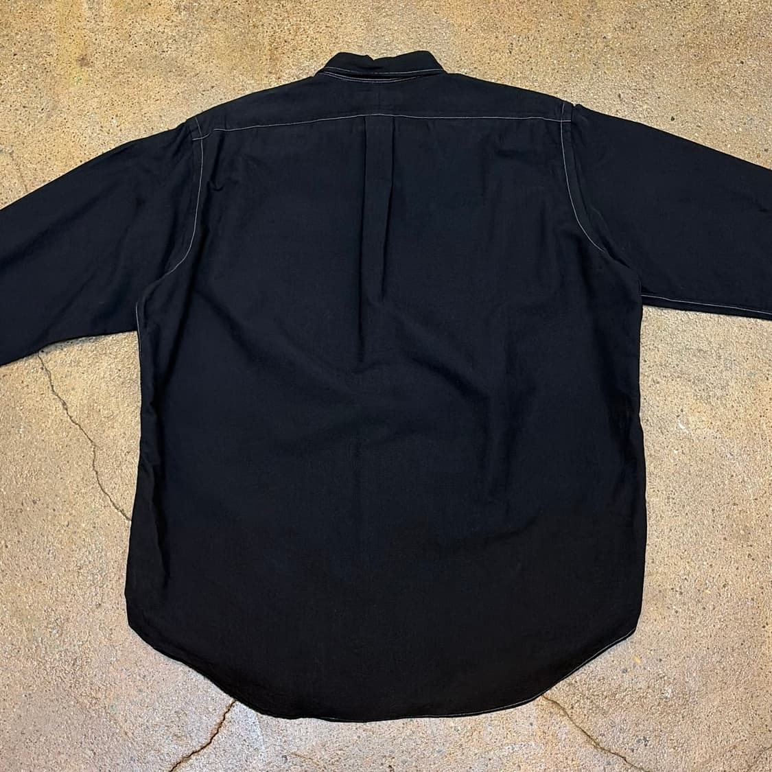 새상품급 00s 미국 빈티지 폴로랄프로렌 긴팔 검정 블랙셔츠 상품이미지6