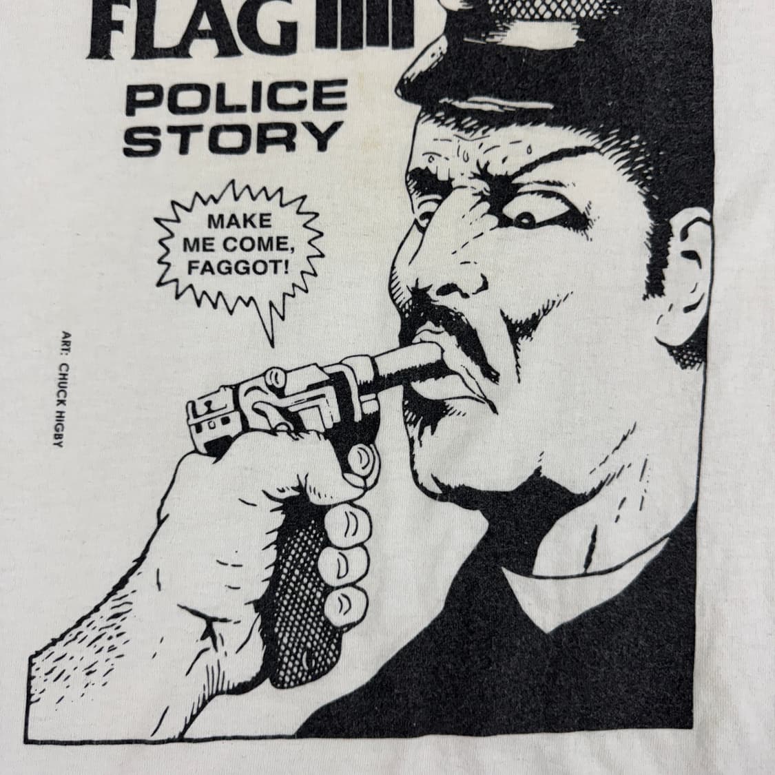 빈티지 00s Black Flag 블랙 플래그 폴리스스토리 티셔츠 상품이미지4