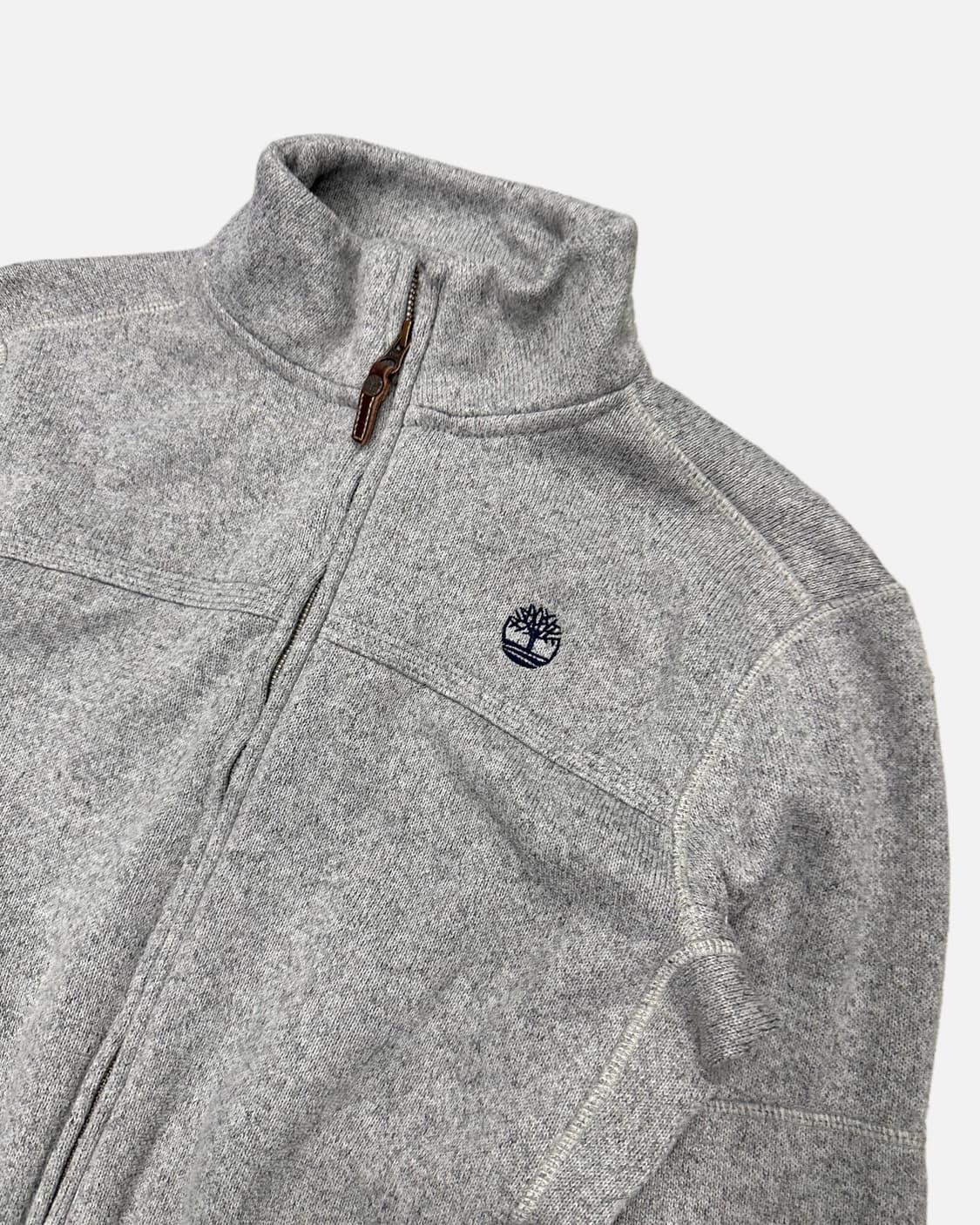 logo embroidery knit zip-up 상품이미지2