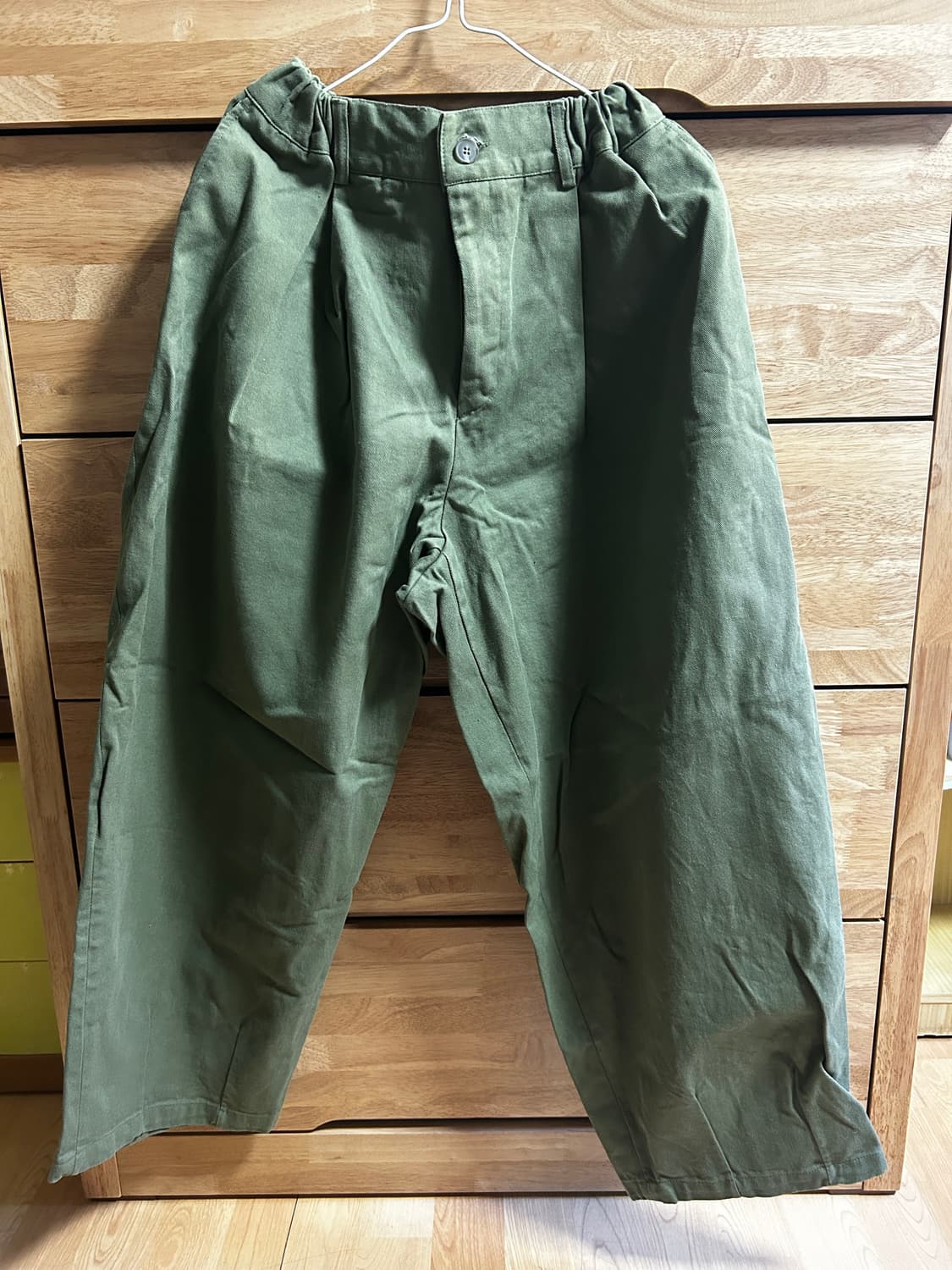 Free)헌터퐝 라삭 오버핏 카키 바지 상품이미지3