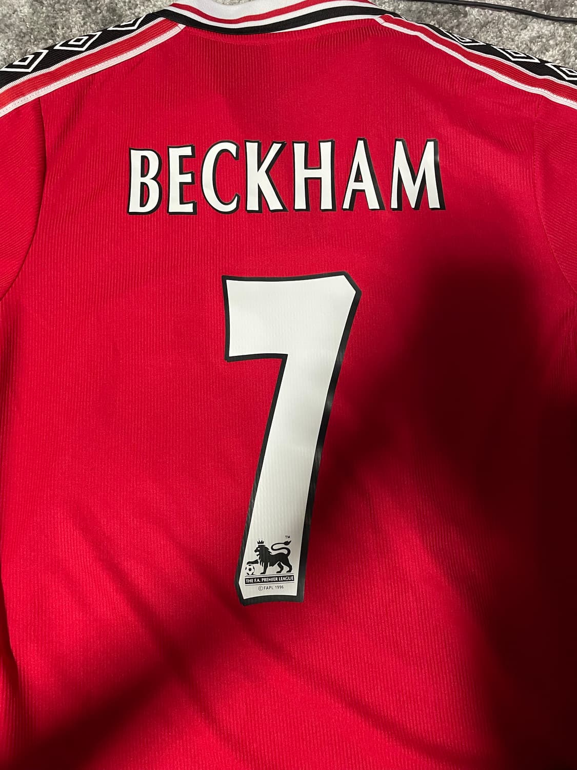 맨유 98-99 베컴 긴팔 유니폼 XL 상품이미지1
