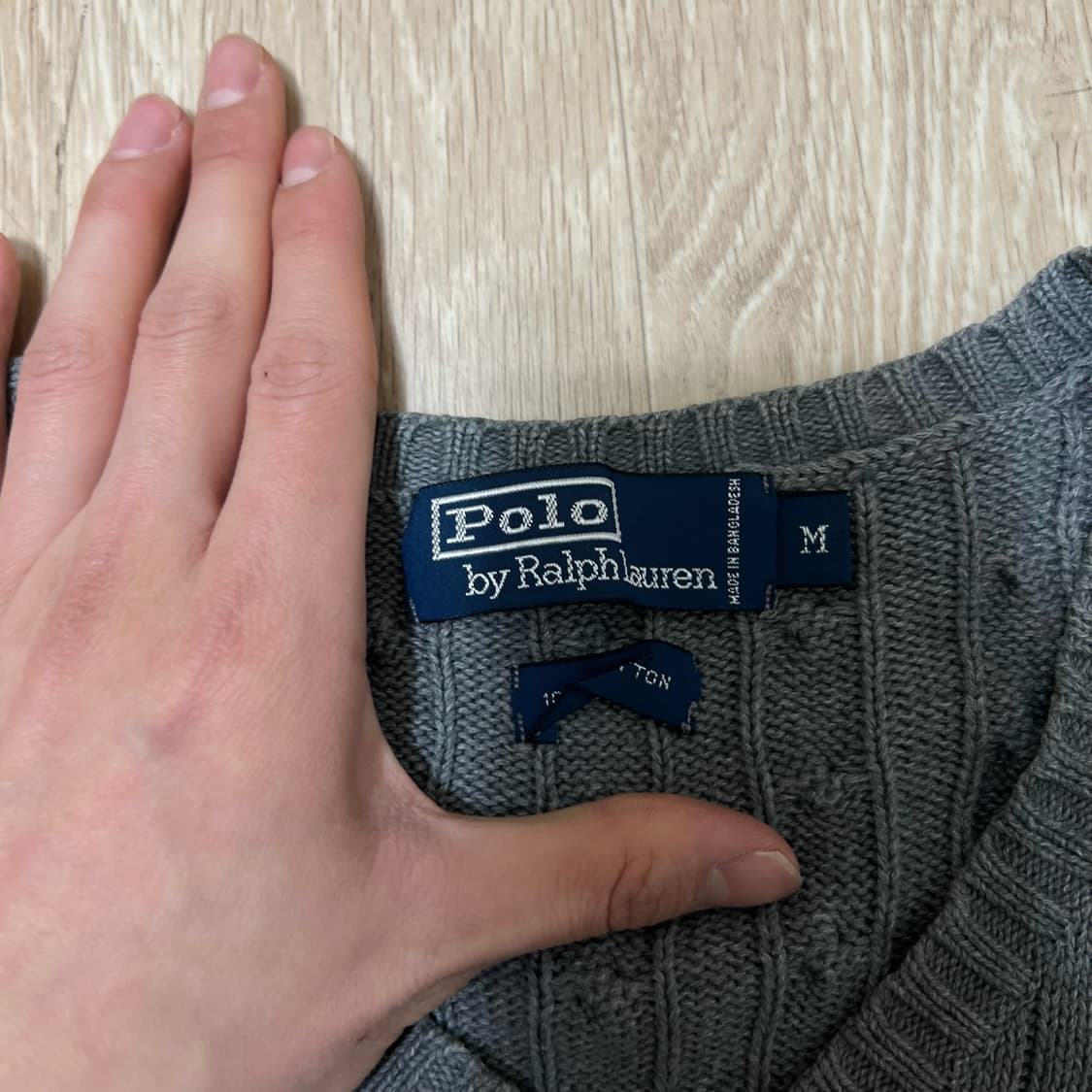 폴로 랄프로렌 꽈배기 니트조끼 M/95  상품이미지5
