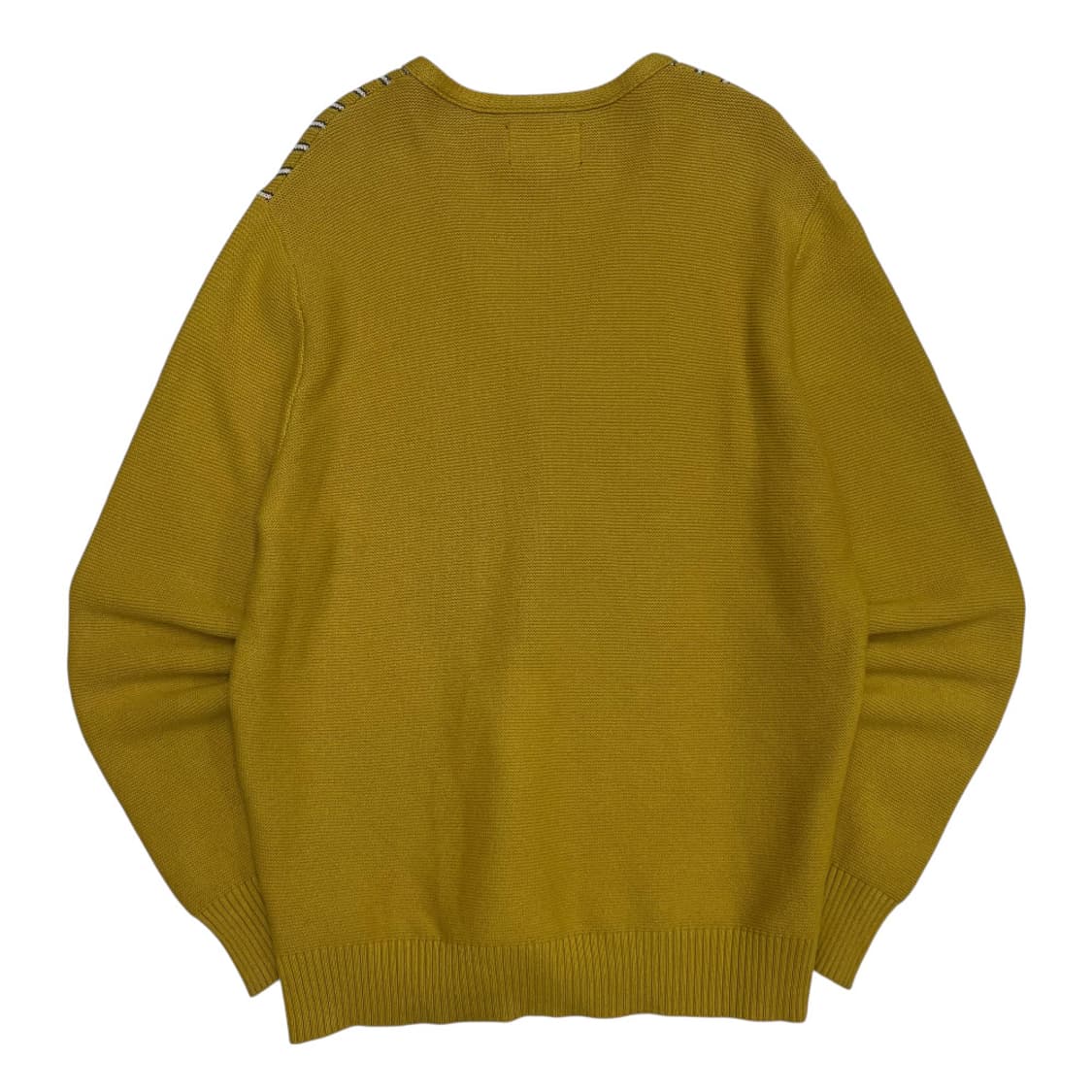 스투시 세로 단가라 옐로우 가디건 M 상품이미지3