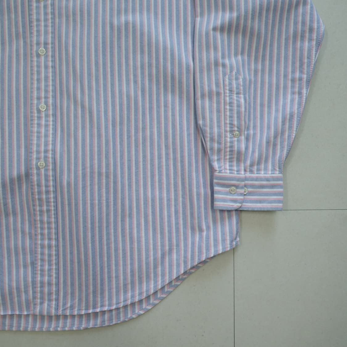 90s 폴로 야머스 옥스포드 버튼다운 셔츠 16.5 (멀티 스트라이프) 상품이미지3