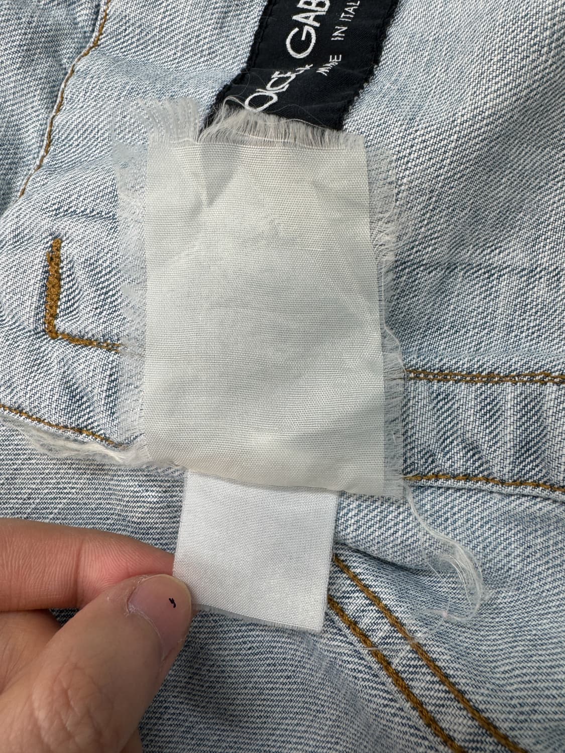 돌체앤가바나 투 패널 데님앤스웻 집업 자켓 상품이미지10