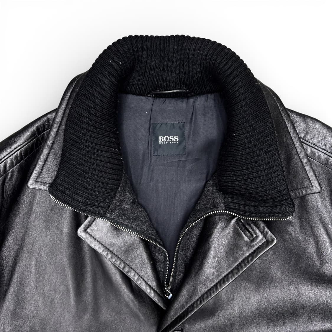 휴고 보스 램 레더 카코트 상품이미지6