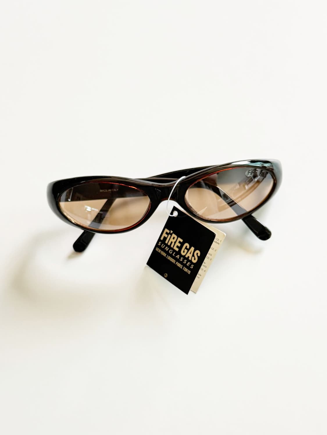 90s FIRE GAS 볼드 오벌 프레임 빈티지 틴트 선글라스 상품이미지2