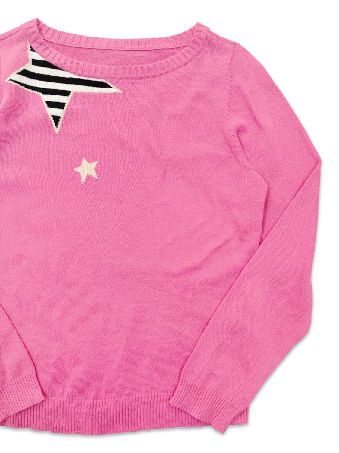 빈티지 핑크 스타 니트 상품이미지2