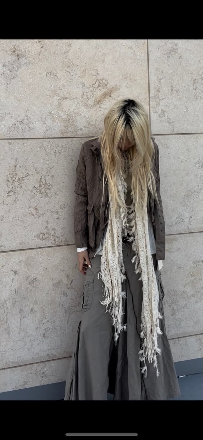 “Vintage” 00s White Draped Cardigan 상품이미지6