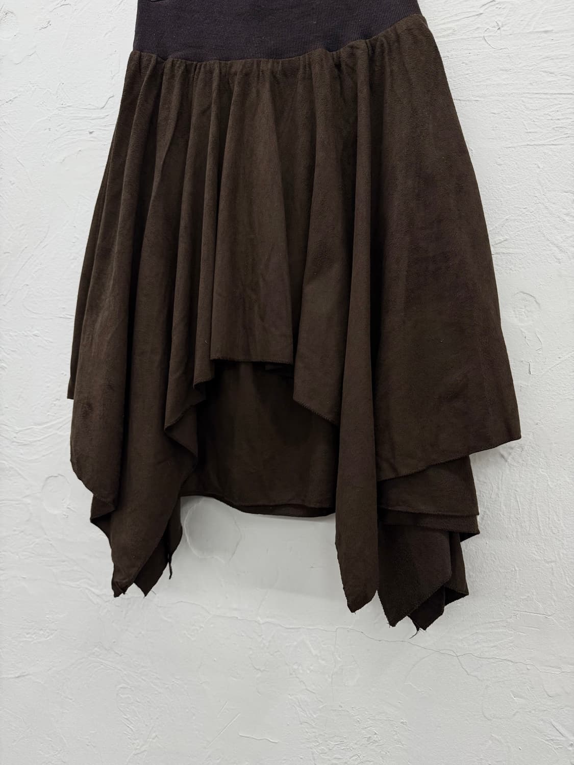 raw edge 레이어드 비대칭 스커트 상품이미지2