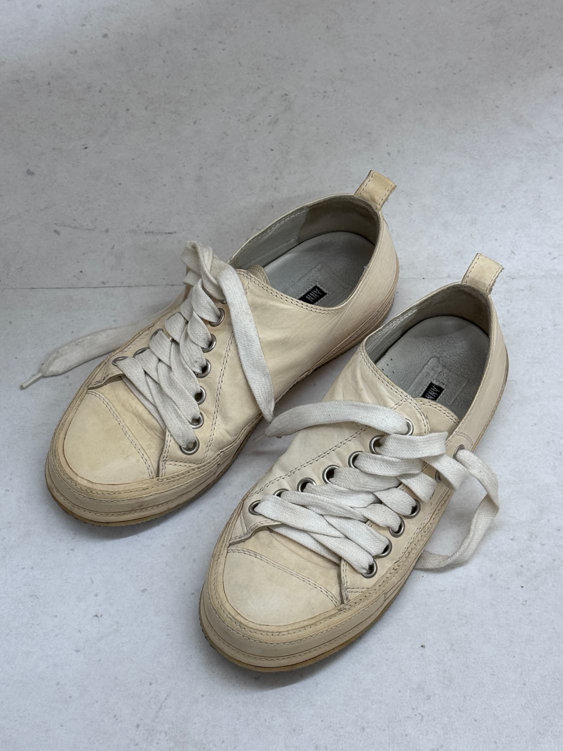 Ann Demeilemeester 가죽 사선 스니커즈 상품이미지5