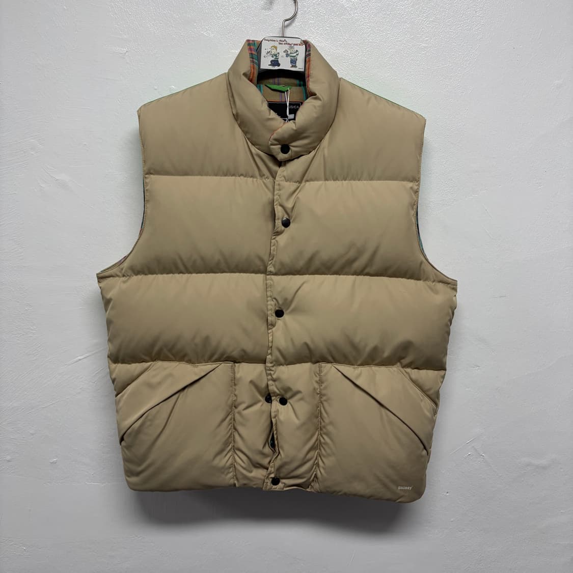 00S 스투시 컬러블럭 다운 베스트 상품이미지1