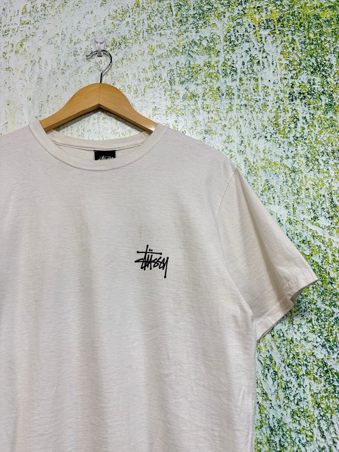 스투시 STUSSY 반팔 티셔츠 화이트 빅로고 반팔티 M 상품이미지7