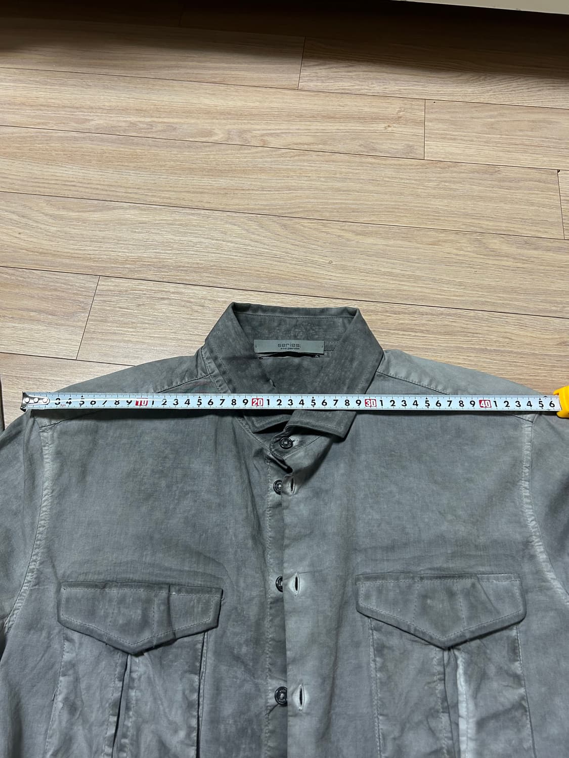 시리즈 가먼드다잉 코튼 셔츠 made in italy 상품이미지5