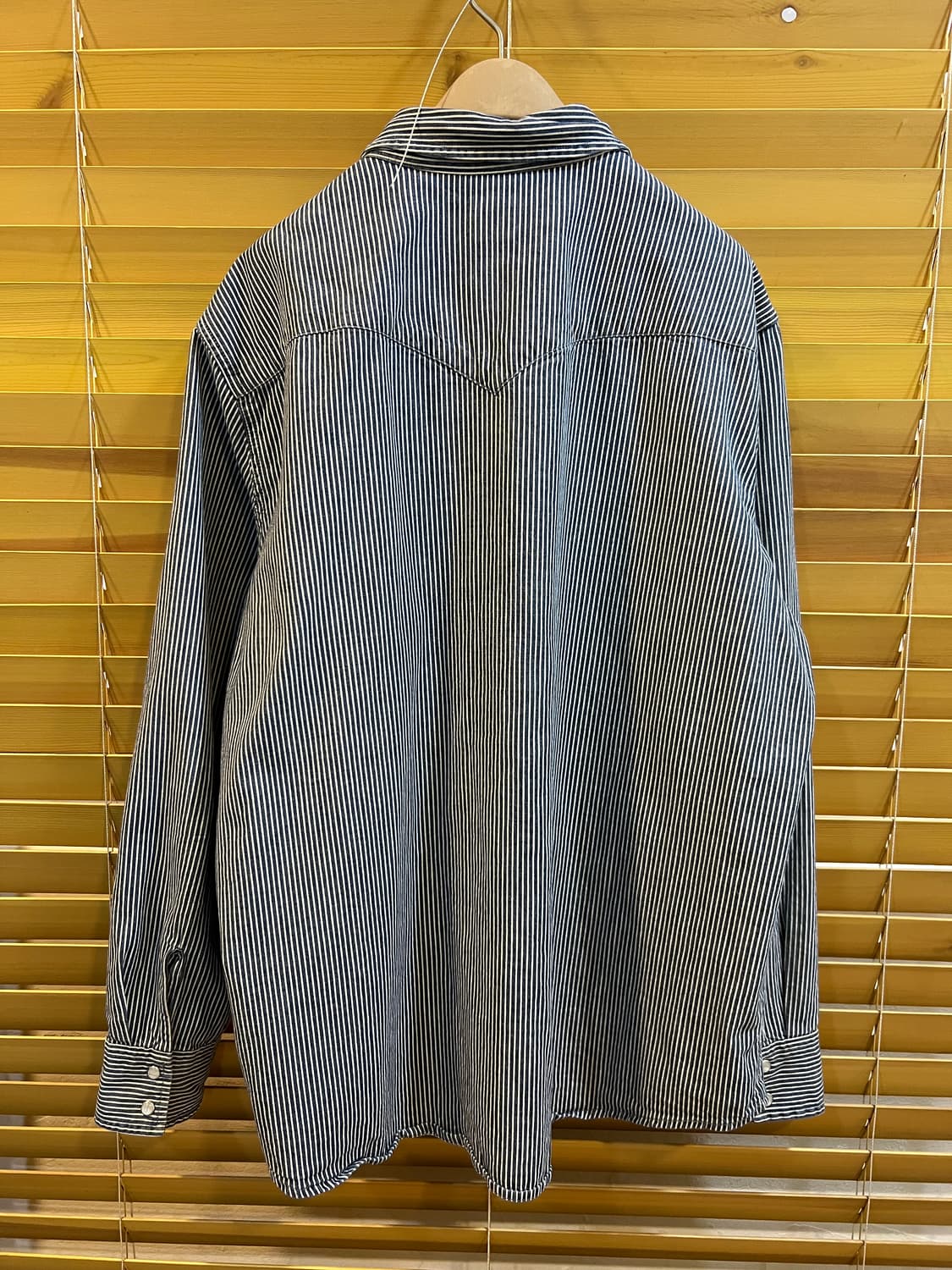 리바이스 남성 네이비 스트라이프 웨스턴자켓 셔츠자켓 상품이미지3