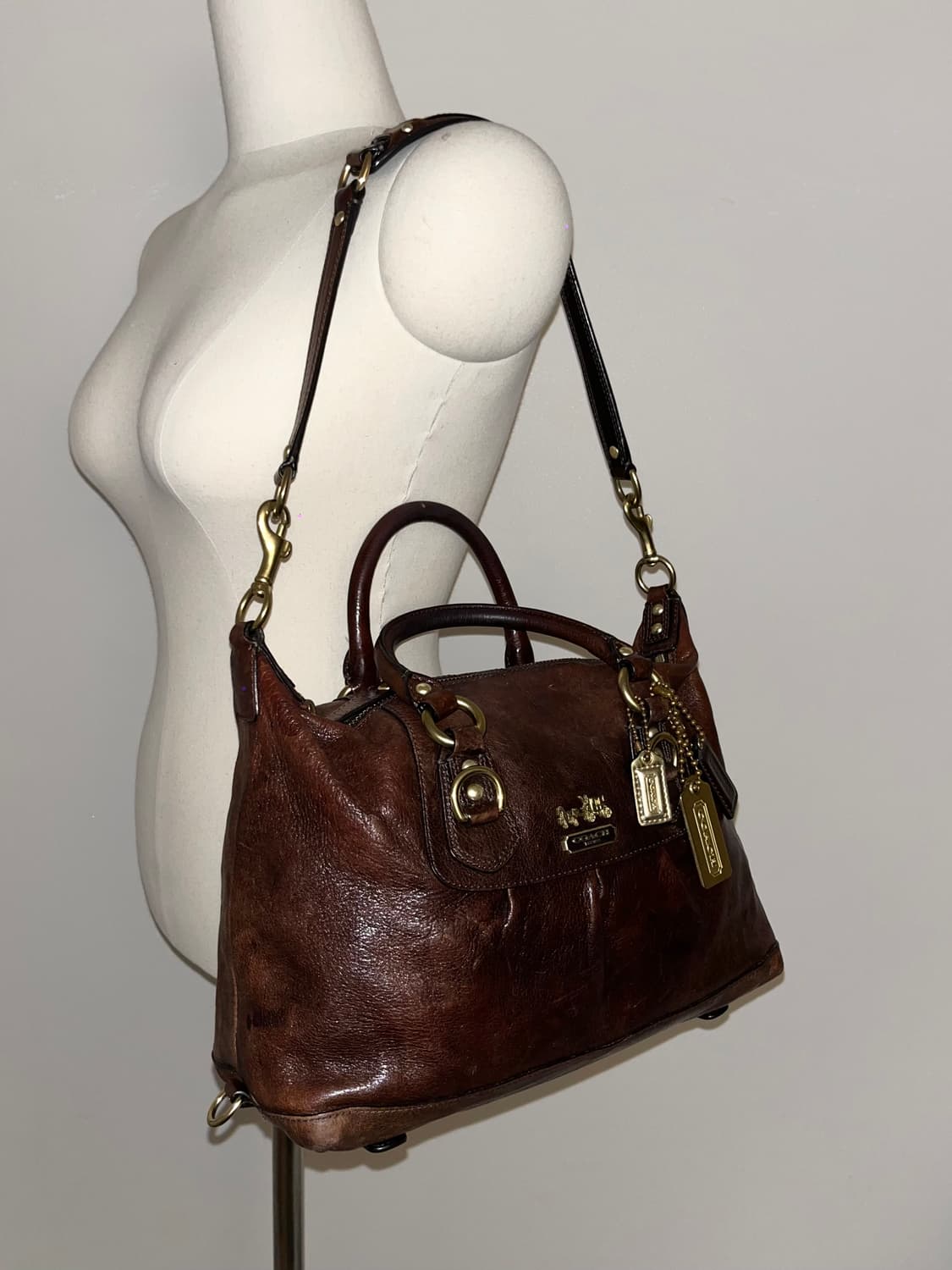 90ss Coach Brown Shoulder bag 상품이미지3