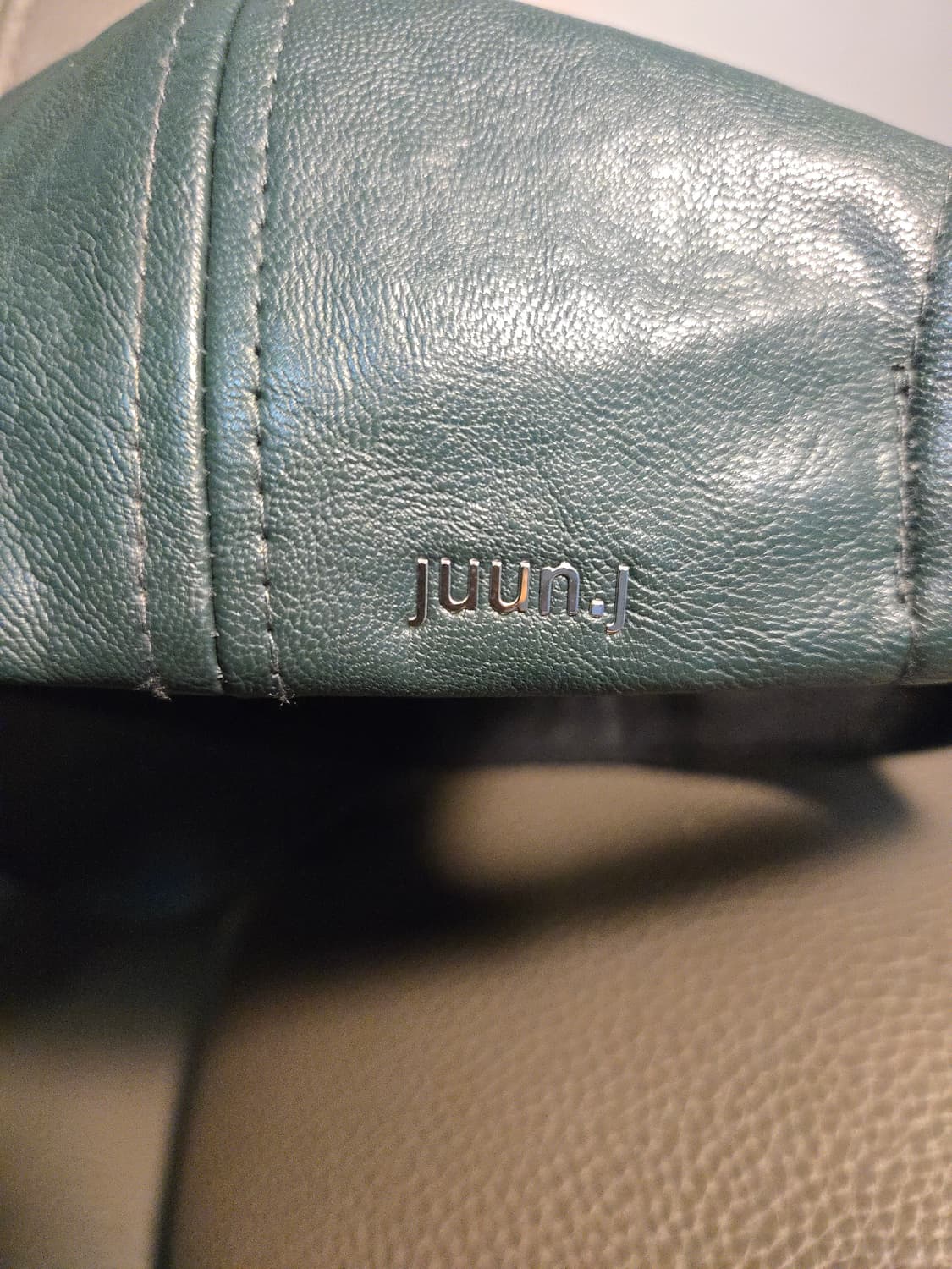 준지 청록색 레더 봍캡 상품이미지4