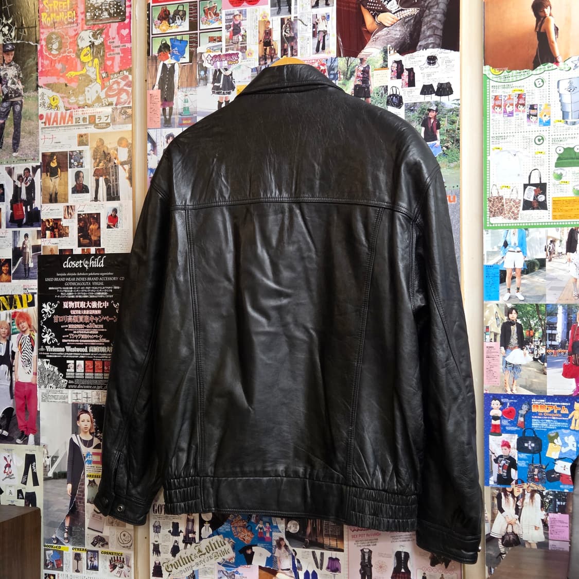 빈티지 리얼레더 양가죽 봄버 자켓 상품이미지6
