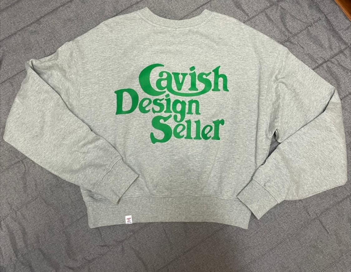 카비시 크롭 맨투맨 상품이미지6