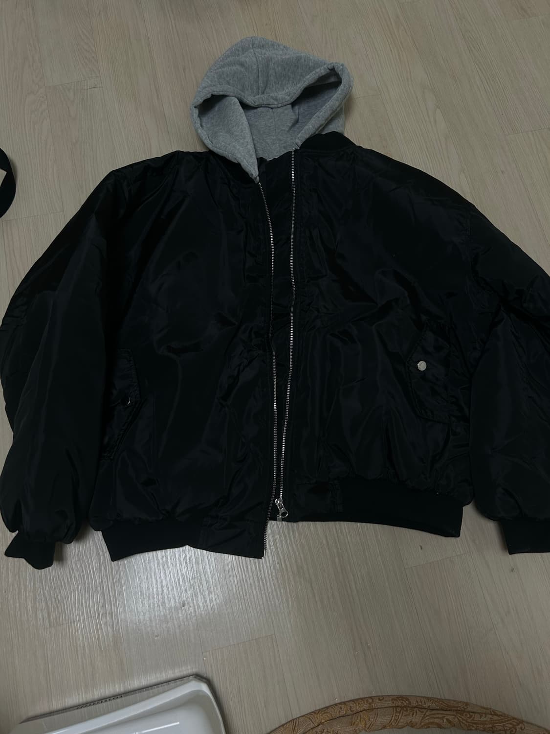 항공패딩 후드 탈부착가능 상품이미지2