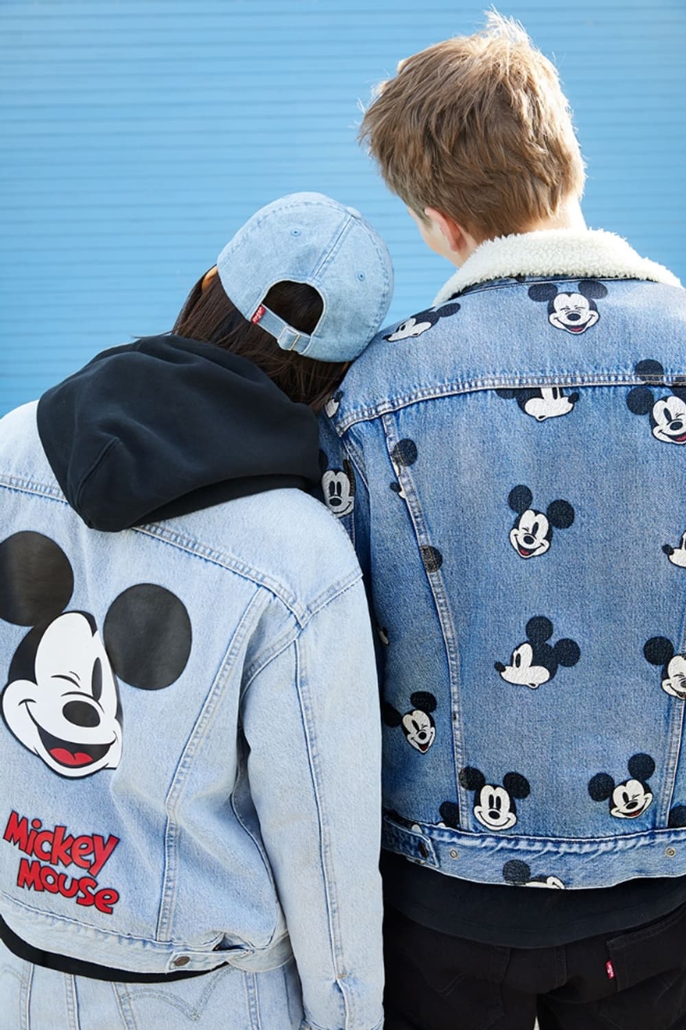 levis 리바이스 미키마우스 양털 쉐르파 데님 자켓 연청 청자켓 상품이미지2