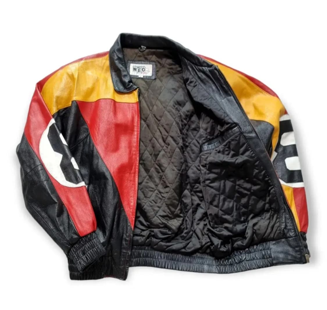 90s 빈티지 8볼 가죽자켓 8ball 바시티자켓 레더자켓 상품이미지4