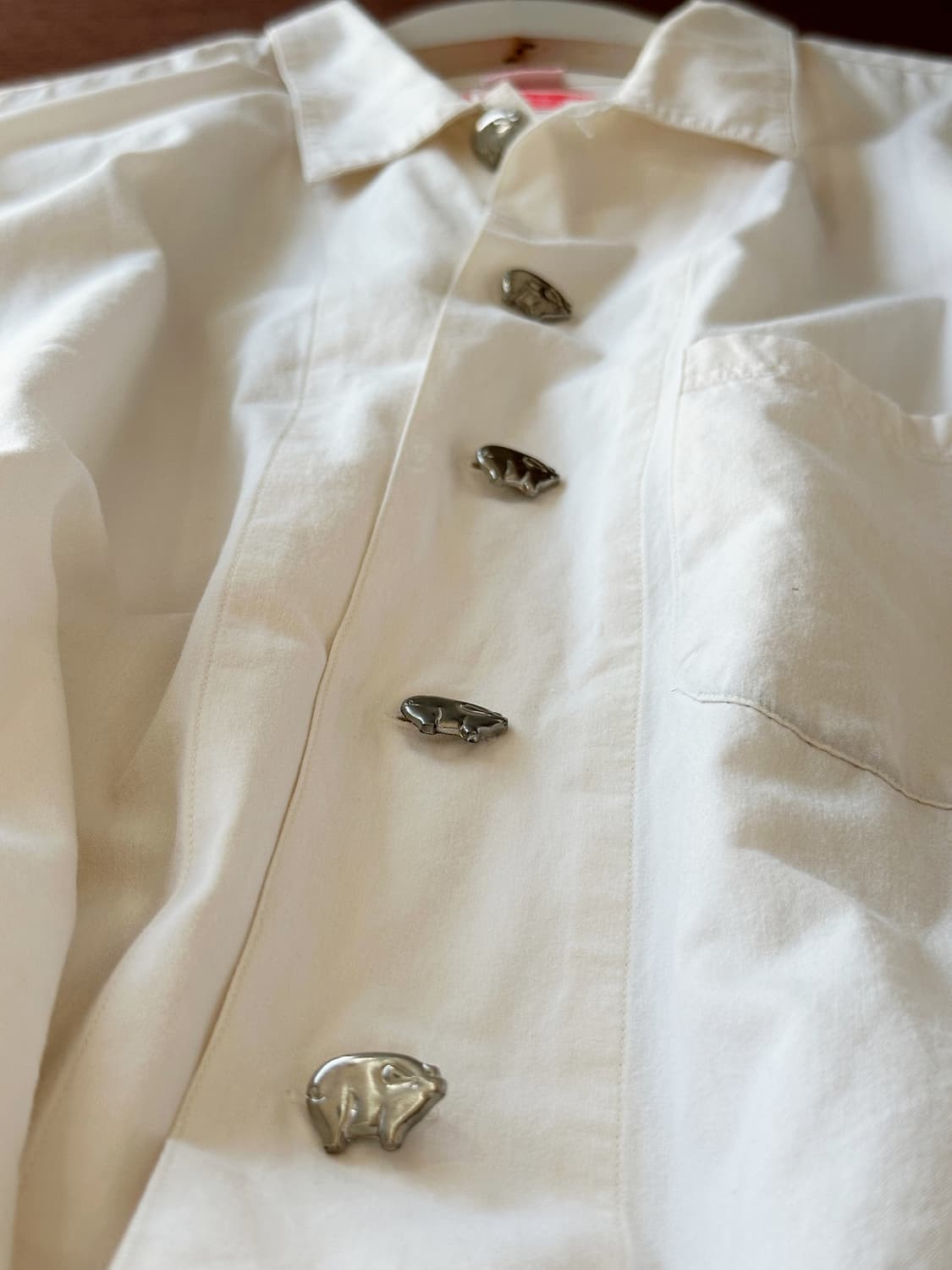 JPN made natural 'PIG' button shirt 상품이미지2