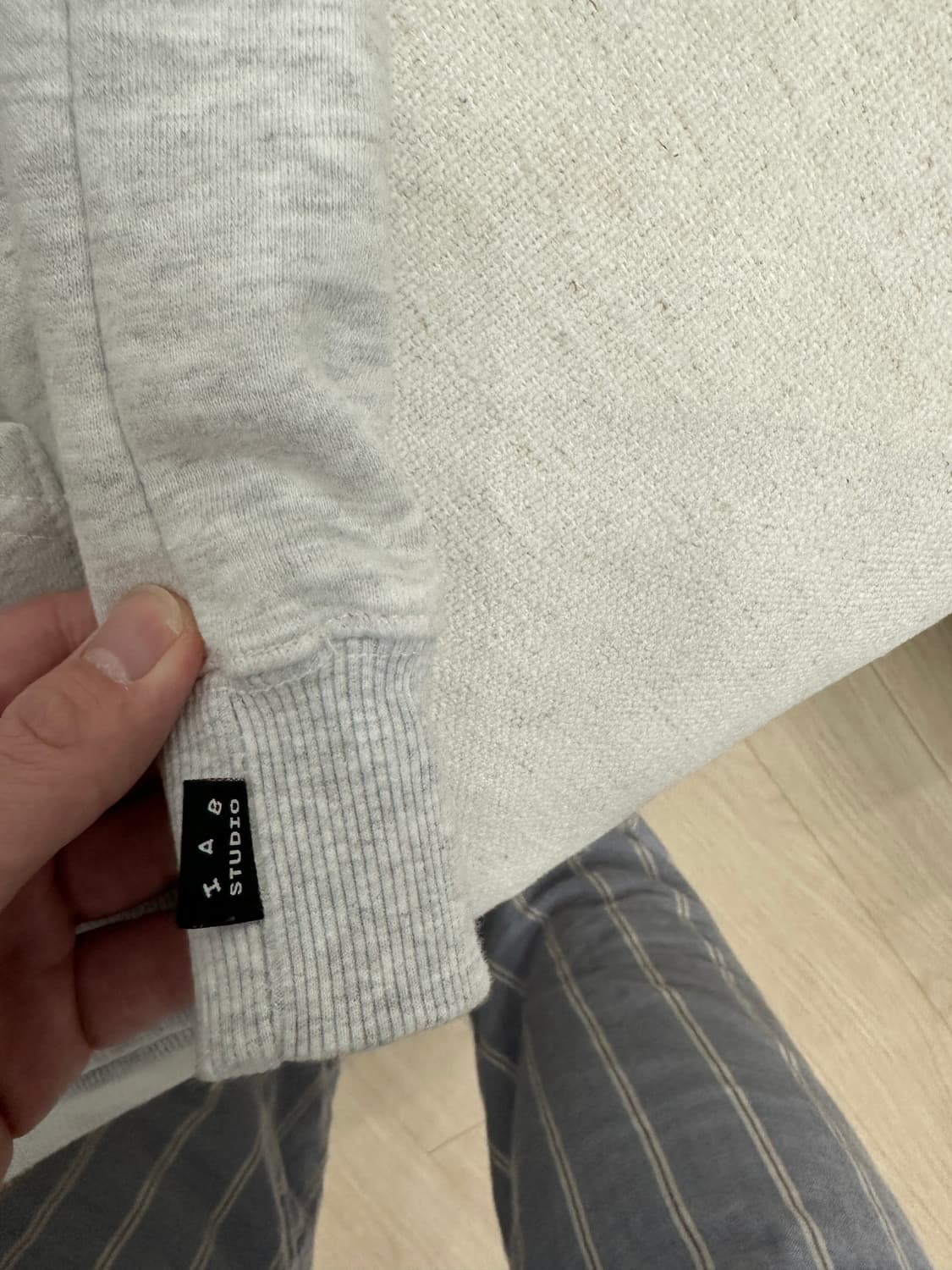 아이앱 IAB 후드티 초판 라이트그레이 XL 상품이미지4