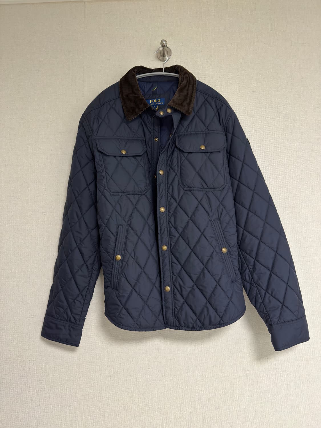 [L] 폴로 발수 퀼트 자켓 칼리지 네이비 상품이미지1