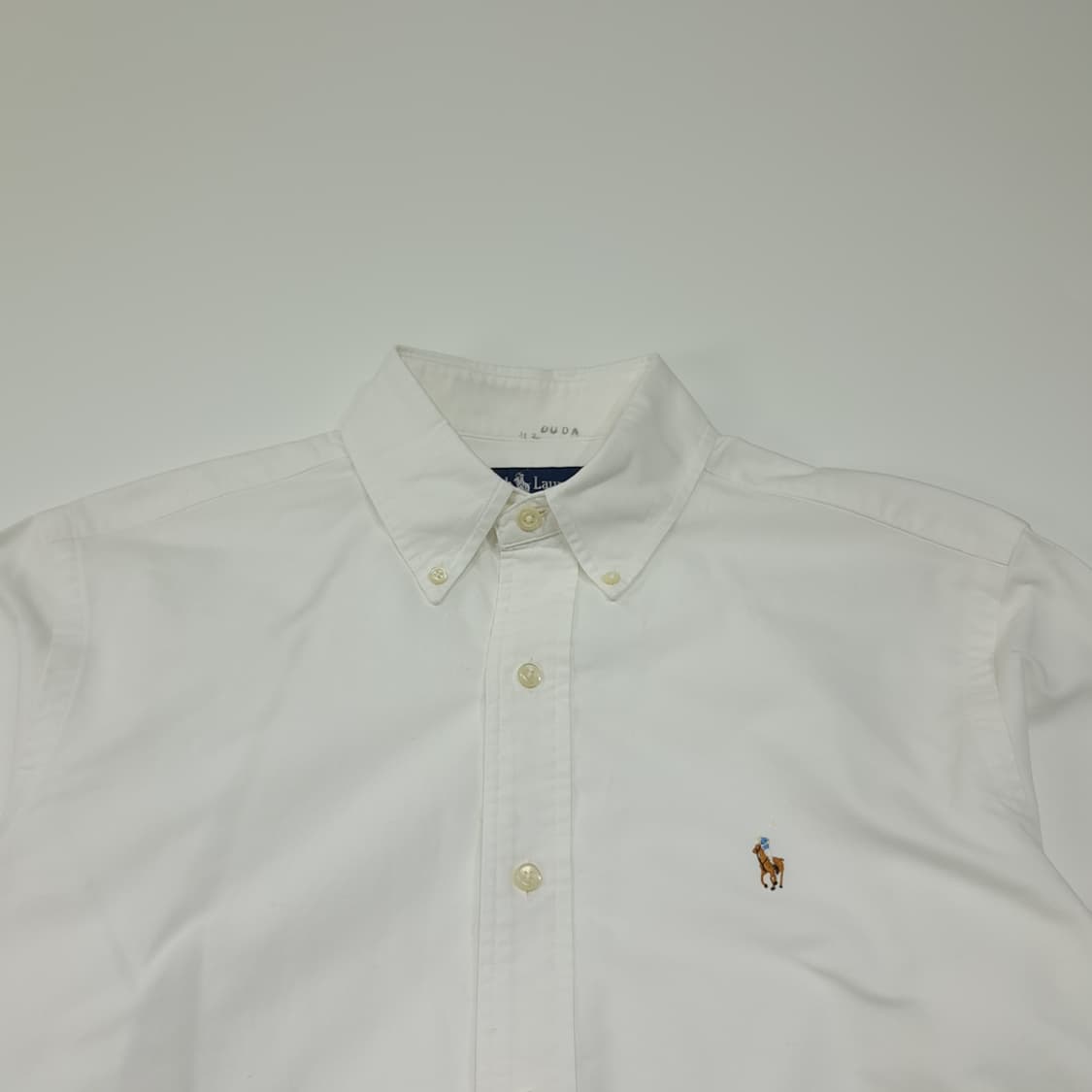 CL450 M 폴로 90s 코튼 멀티포니 옥스포드 화이트 셔츠 남방 상품이미지2