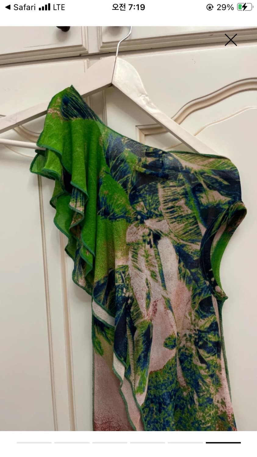 장폴고티에 원숄더 슬리브리스 비대칭 탑 xs 상품이미지2