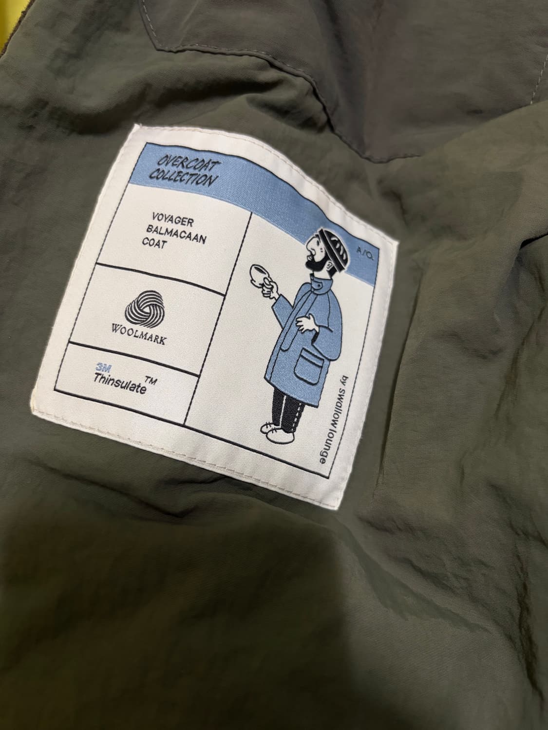 어나더 오피스 보이저 발마칸 코트 헤더브라운 02사이즈 상품이미지5