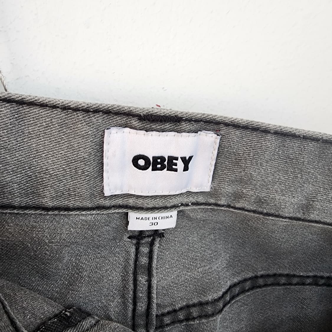 OBEY 워싱 데님 팬츠 그레이 상품이미지3