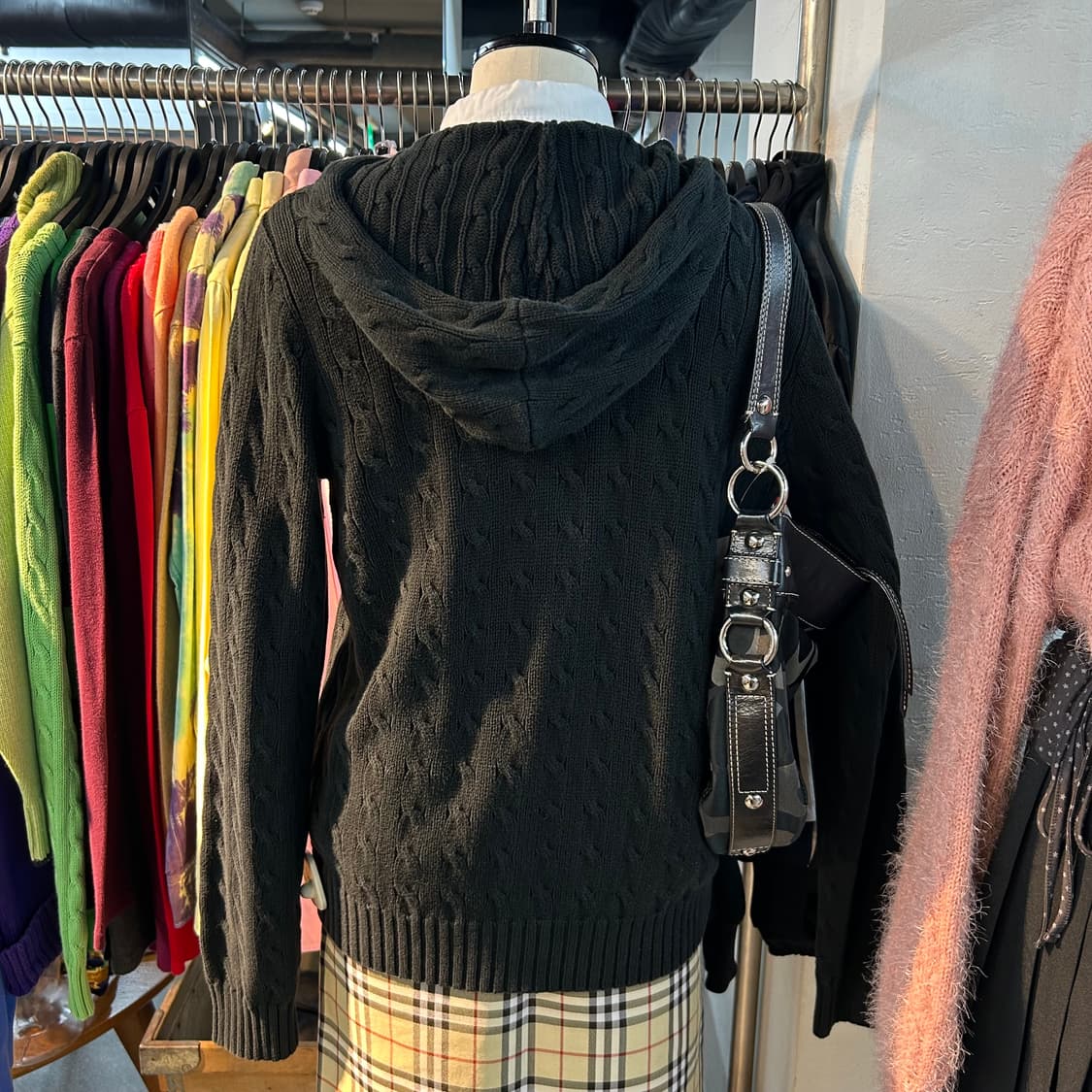 Polo Cable Knit Zip-Up Hoodie 상품이미지5