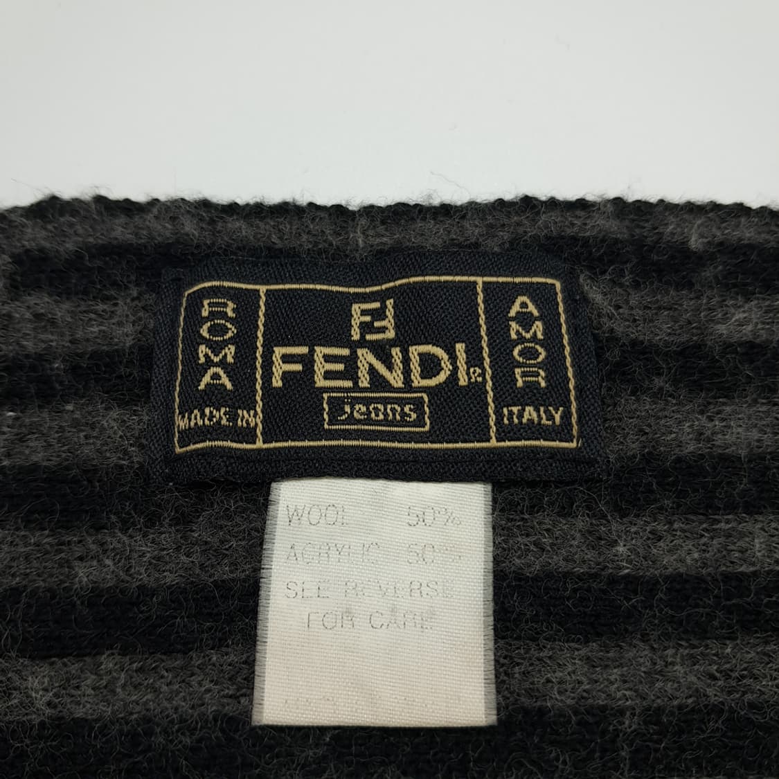 MX320 펜디 진스 FF 모노스램 울 목도리 머플러 상품이미지2