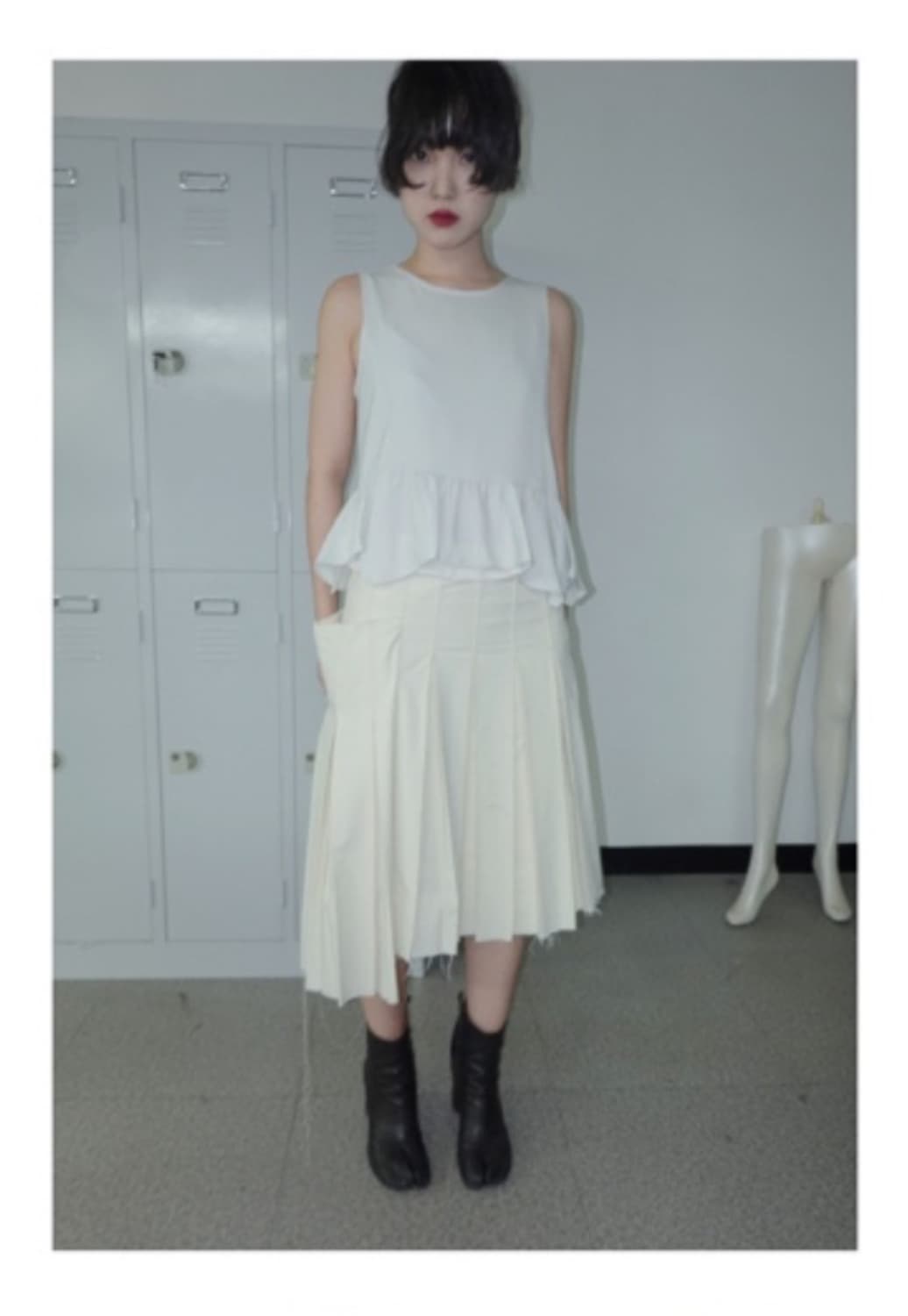 exclusive habitat unbalance pleat skirt 상품이미지2