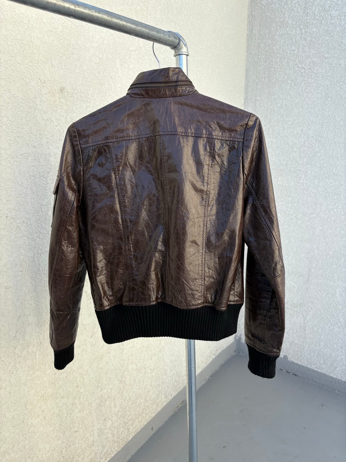 53 brown leather bomber jacket 상품이미지3