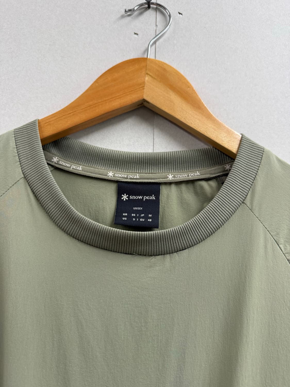 남성 95 / 스노우피크 씬테크 맨투맨 웜업 카키 상품이미지4