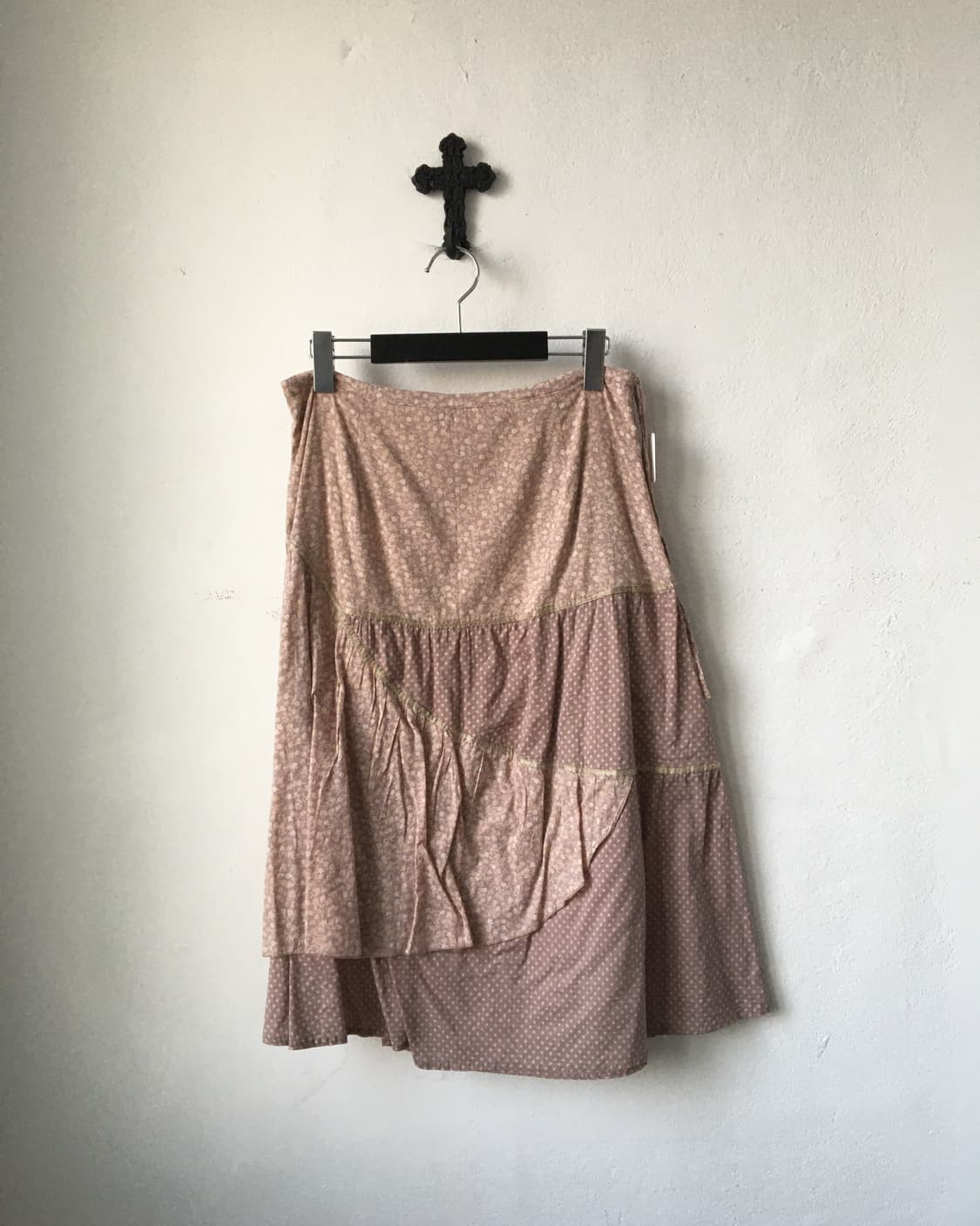 Patch work point skirt 상품이미지1