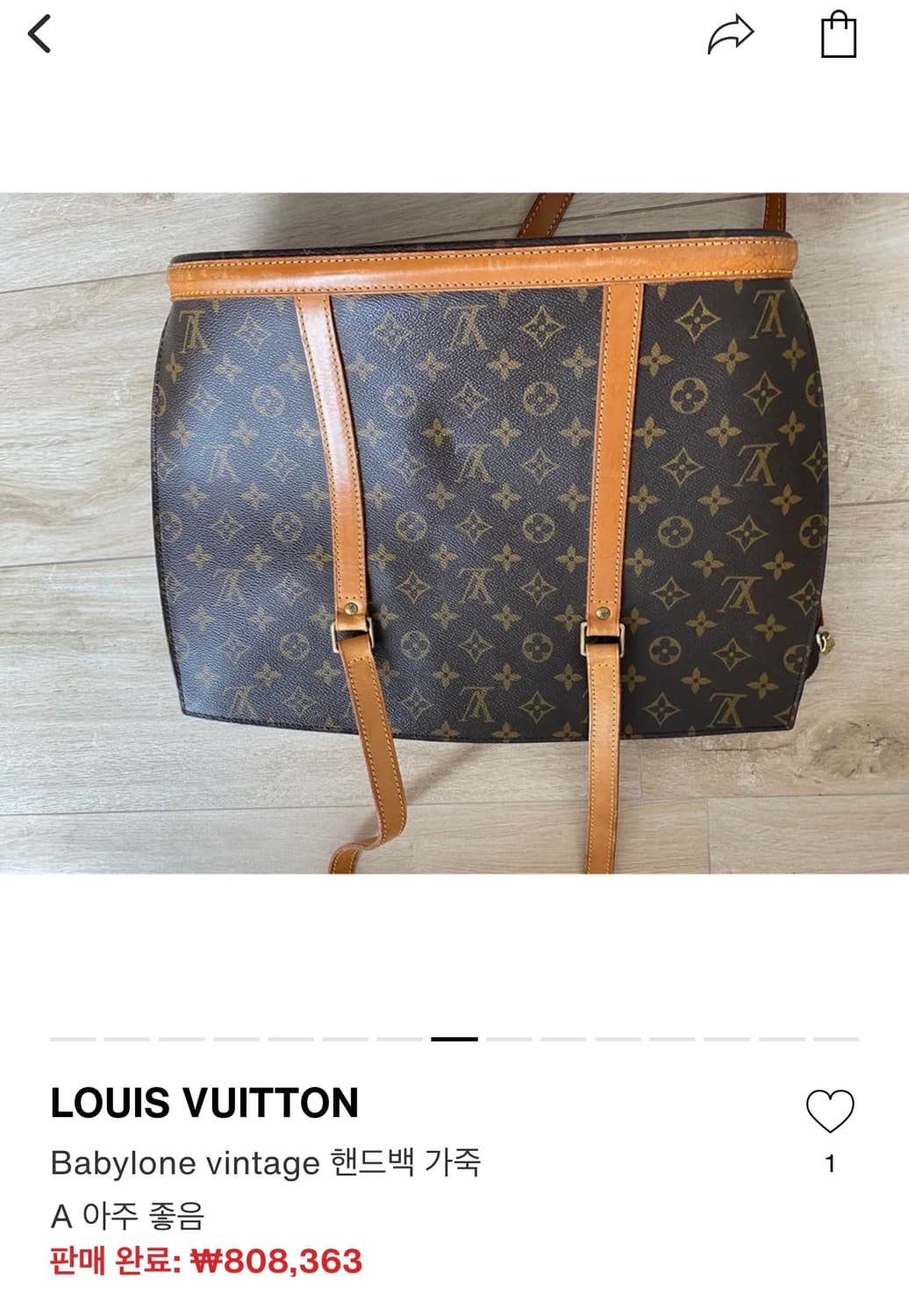 루이비통 90AW 바밀론 모노그램 숄더백 상품이미지2