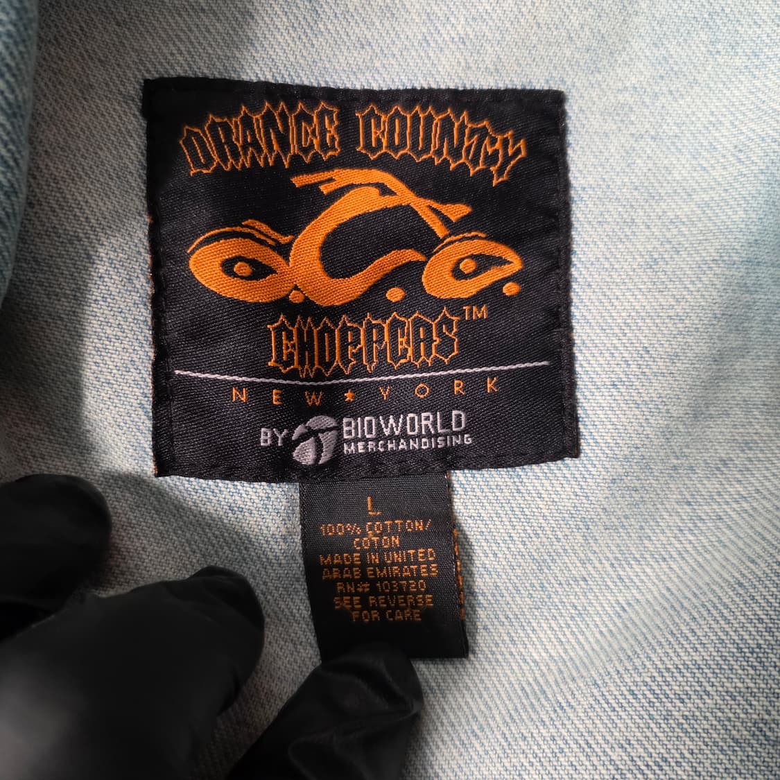 Orange County Choppers 연청 데님 자켓 L (스트릿) 상품이미지4