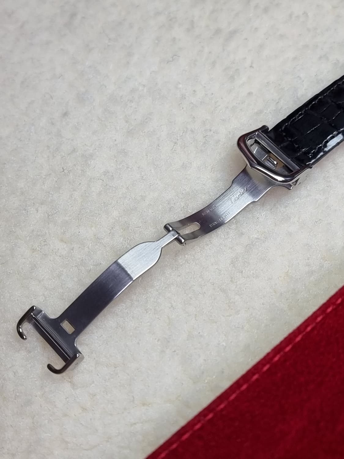 까르띠에 빈티지 탱크머스트 XL 짝수로만 다이얼 디버클 시계 99년 상품이미지5