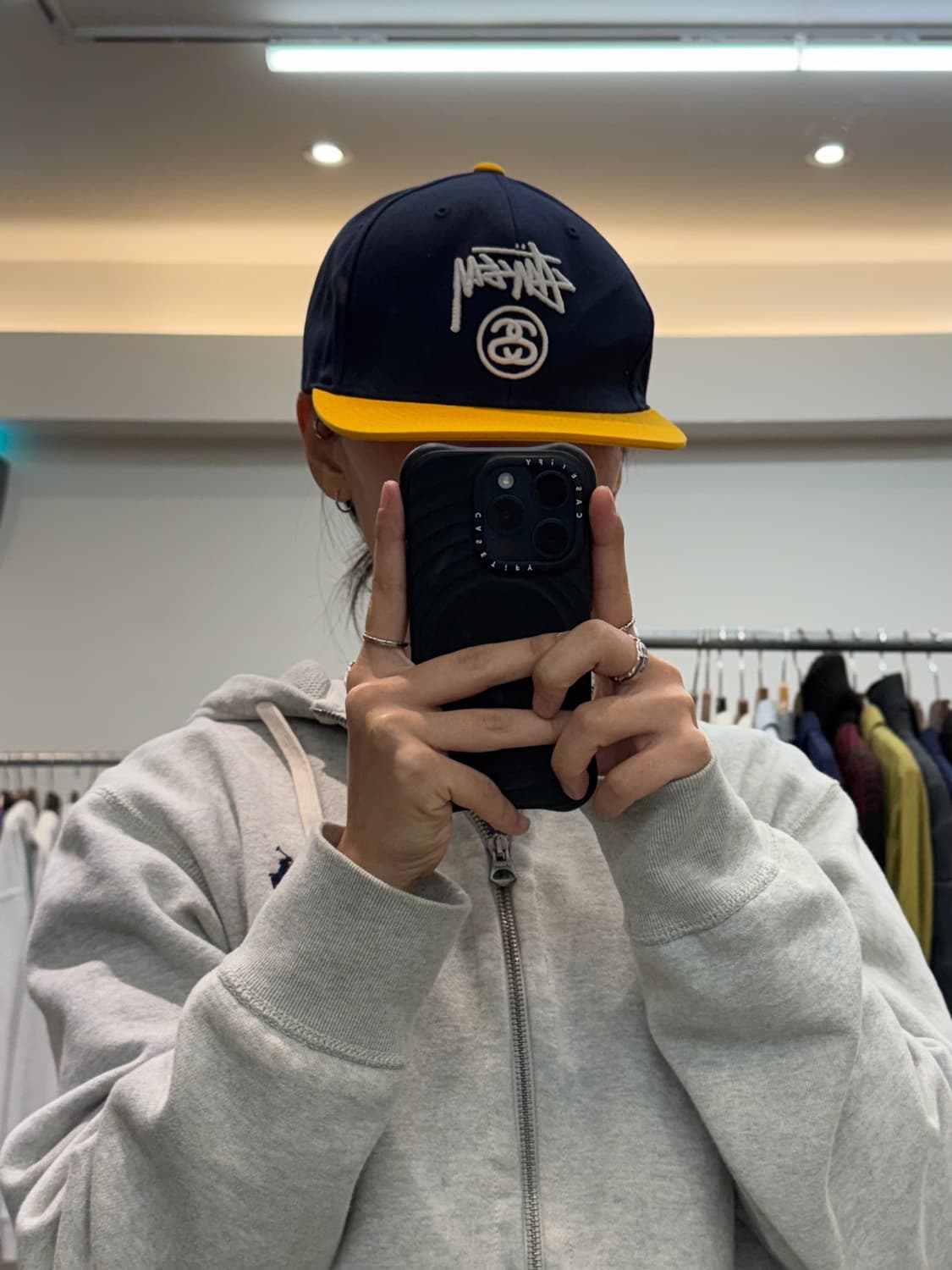 스투시 투톤 자수로고 스냅백 상품이미지5