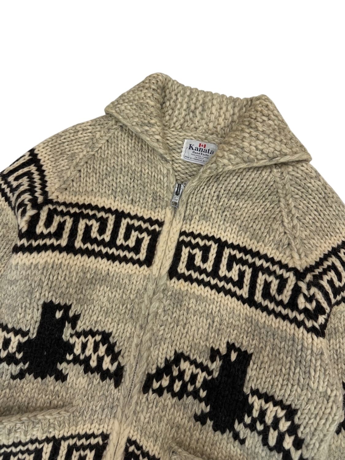 카나타 코위찬 니트집업 아이보리 (L) 상품이미지2