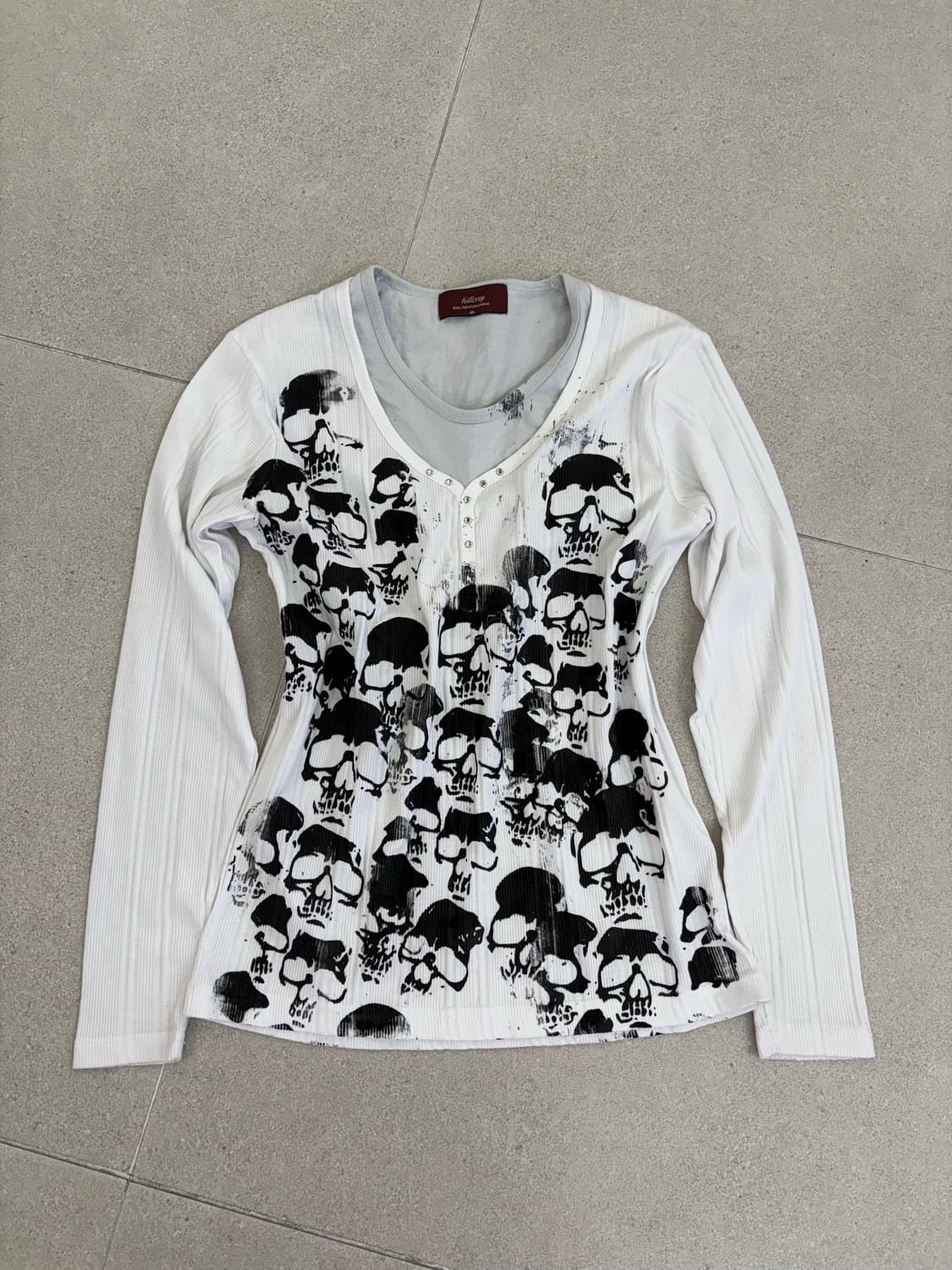 해골 프린팅 롱슬리브 상품이미지1