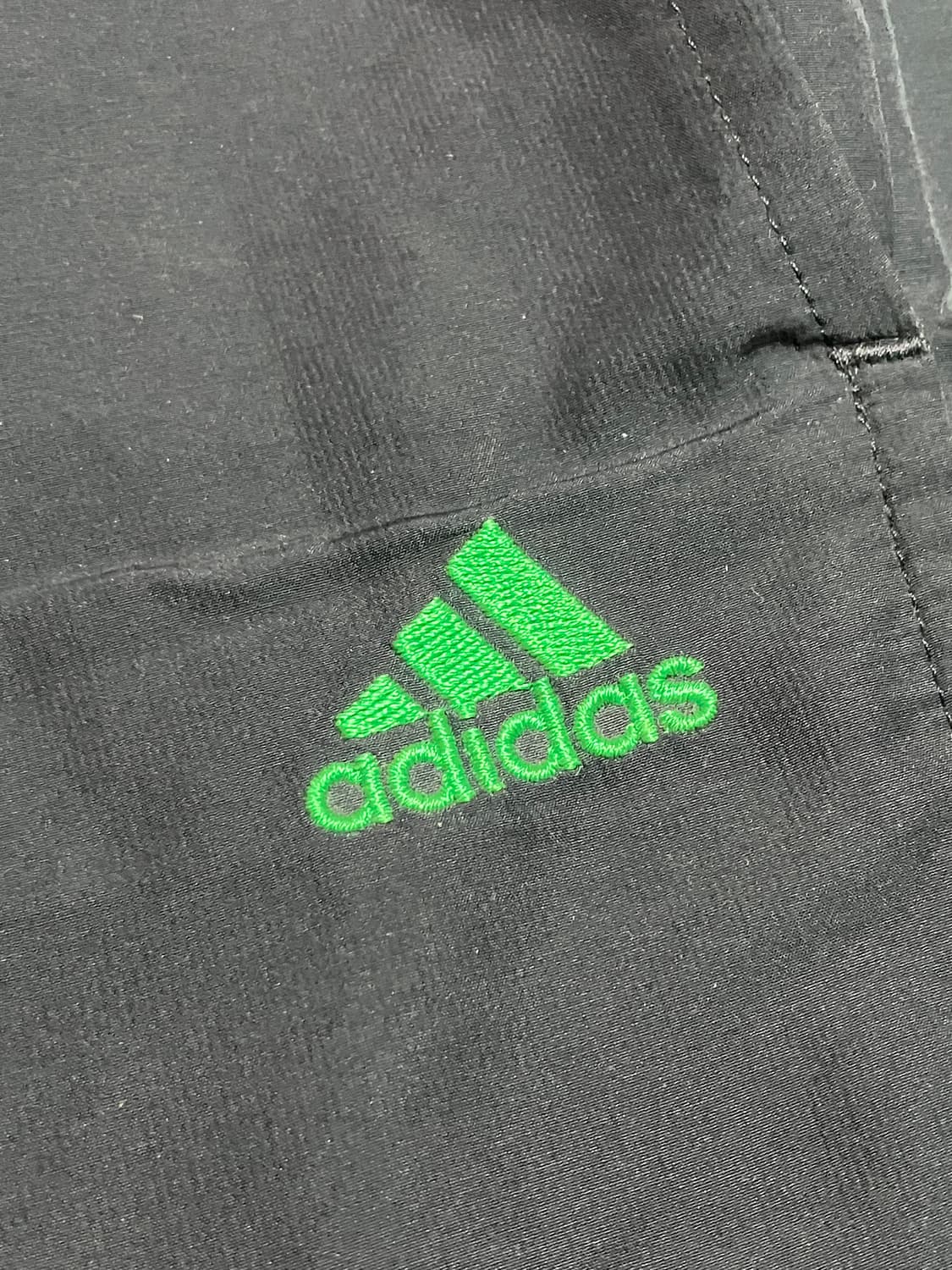 아디다스 삼선 네이비 그린 남초 사이드 지퍼 와이드 나일론 트랙팬츠 상품이미지2