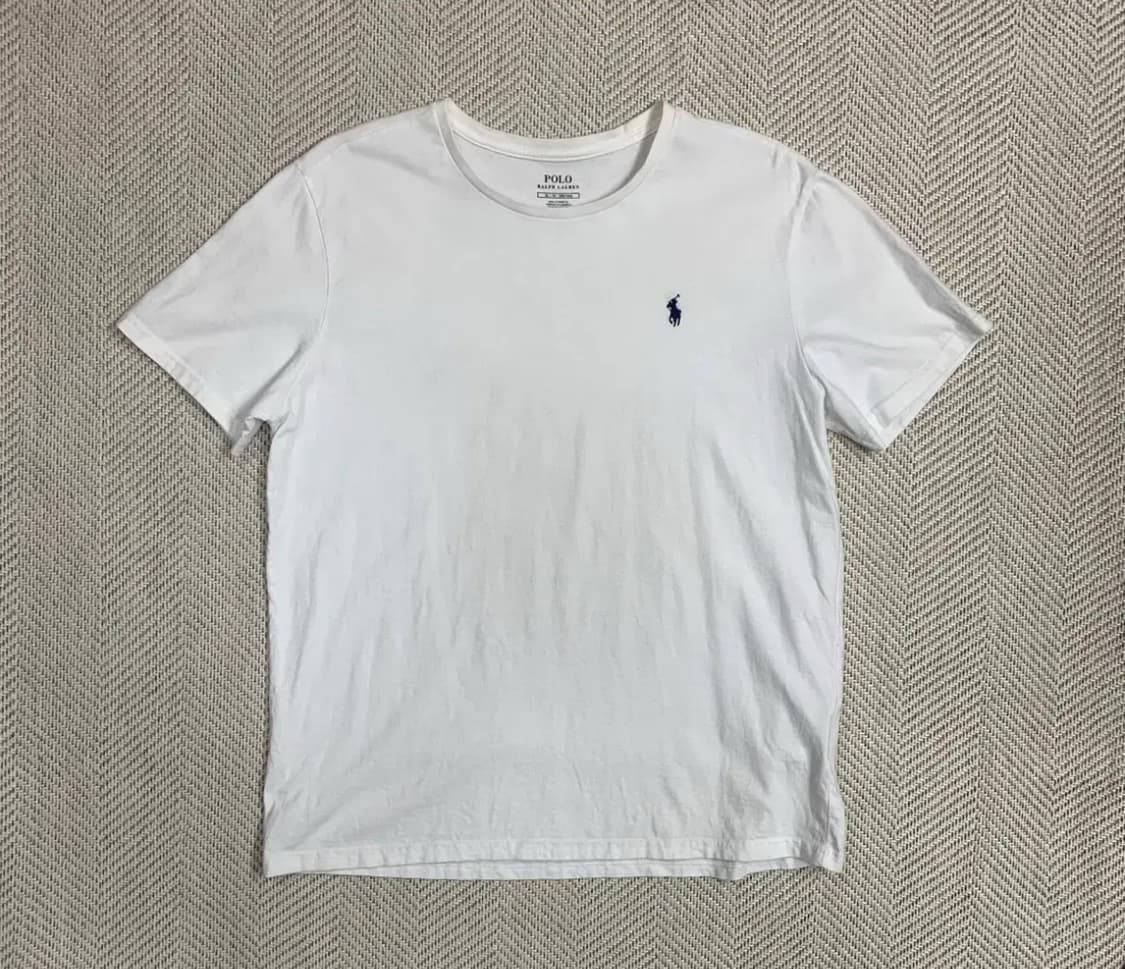 폴로 랄프로렌 화이트 반팔 티셔츠 XL 상품이미지1