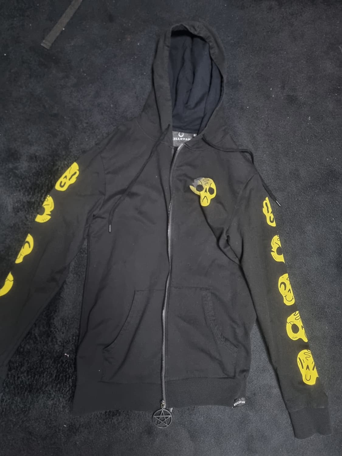 Killstar 포이즌 프린팅 지퍼 팬던트 후드 집업 S 상품이미지2