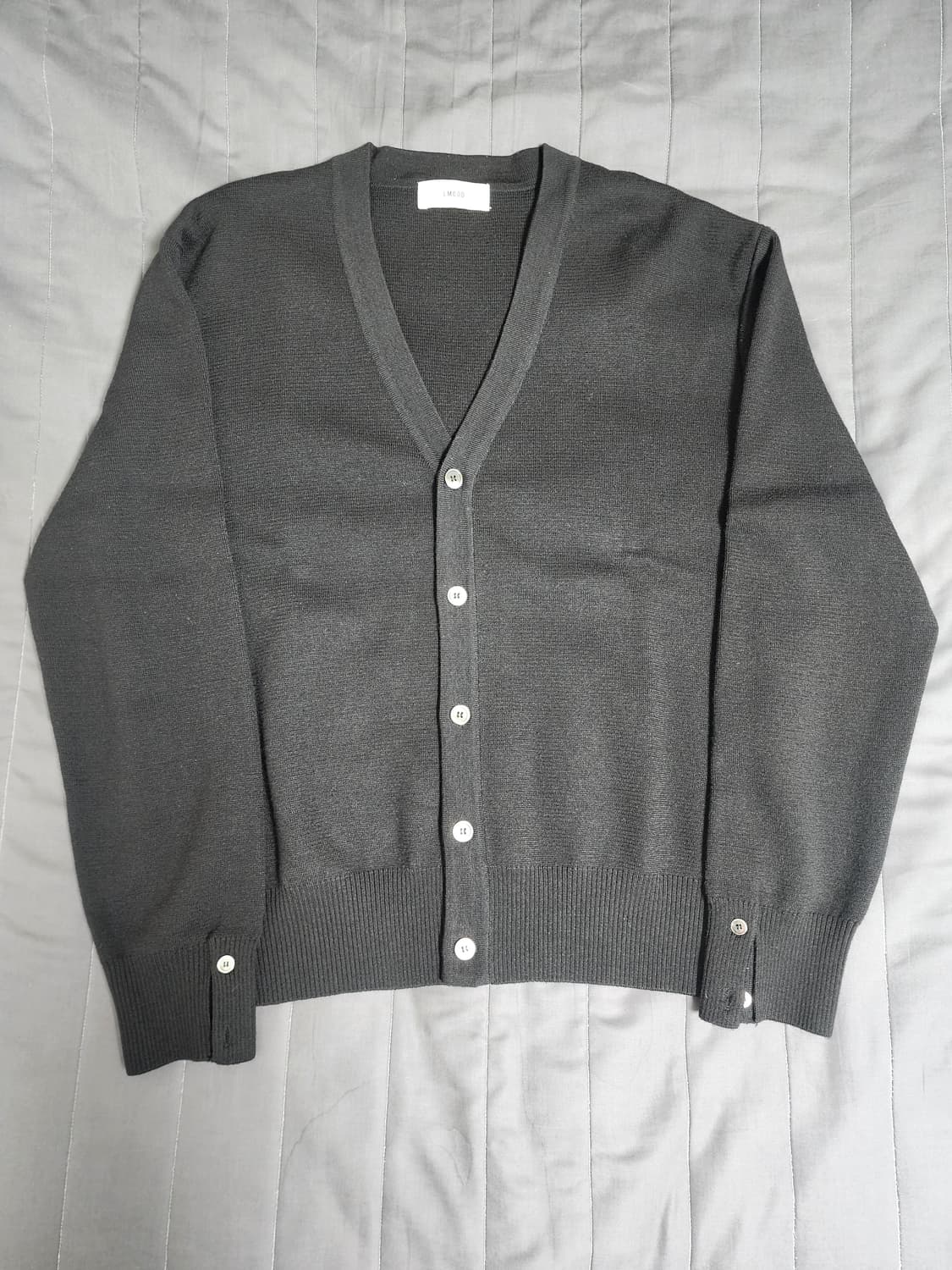 새제품급 48 블랙) 엘무드 오디너리 크롭 가디건 상품이미지3