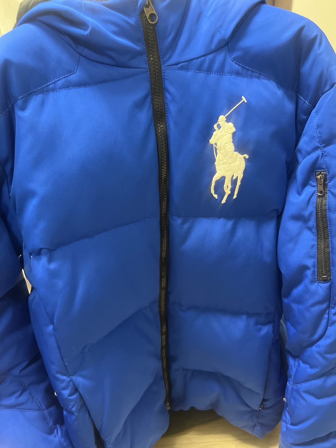 폴로 빅포니 패딩 블루 상품이미지1
